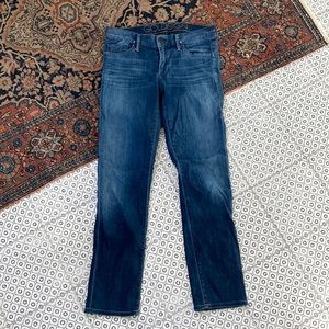 Gold sign ankle jeans